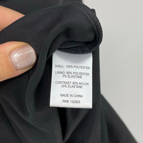 L'Academie by Marianna | NWT Morgane Gown Black Asymmetric One Shoulder Maxi L - Picture 15 of 16